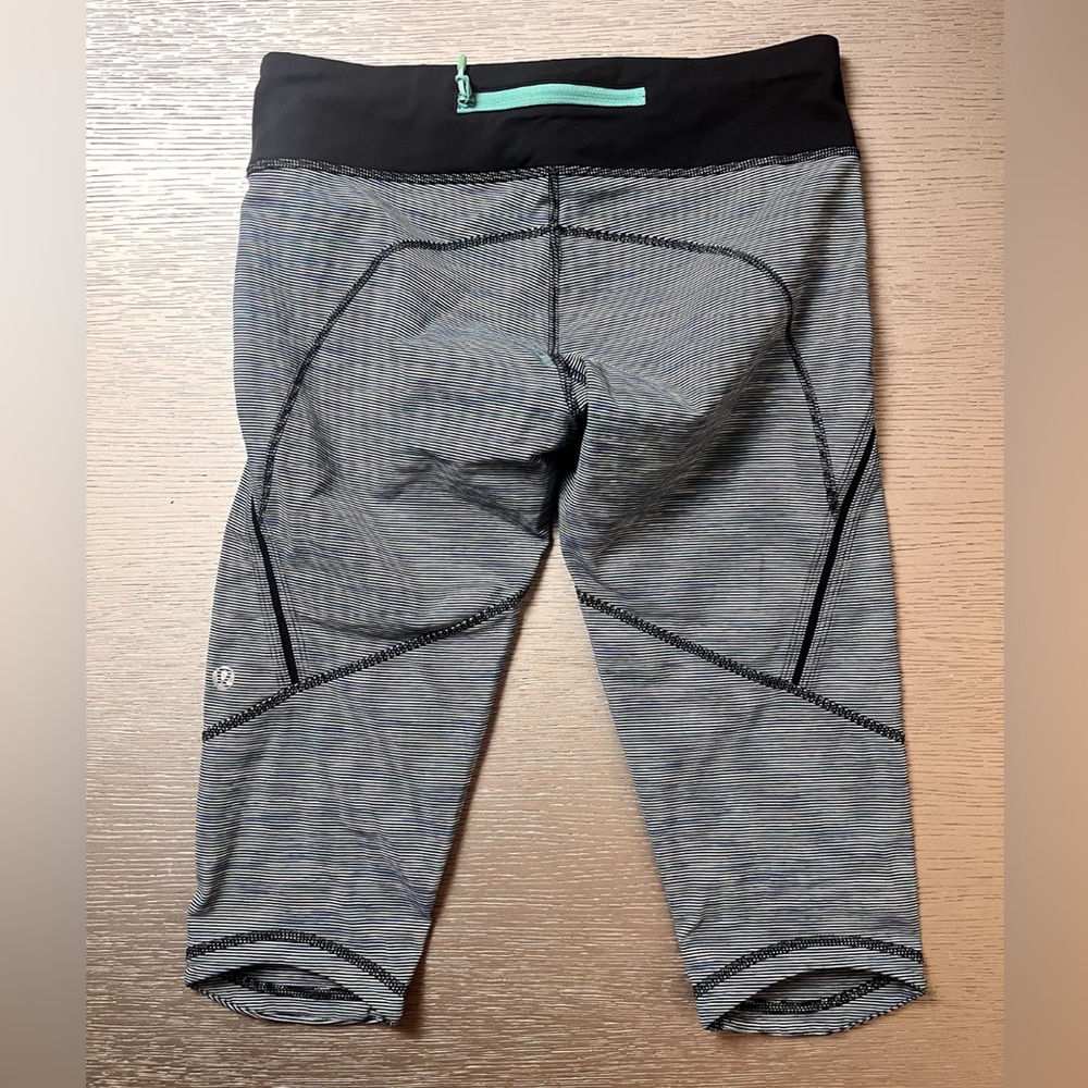 lululemon athletica Gray and Black Leggings